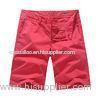 Red Garment Dyeing Mens Summer Shorts casual clothes for juniors