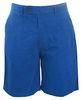 High waisted Blue Mens Summer Shorts / Easy Care mens walking shorts