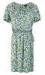 Spring Viscose Woven printed Long Ladies Casual Dresses with cotton lurex belt