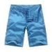 Blue Mens Denim Shorts OEM Garment Dyeing Service European style