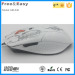 White 6D usb optical mouse for office work or gaming