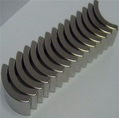 Coated n48 arc neo magnet WIth Nickel Plating