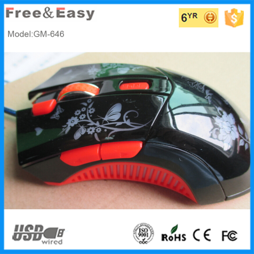 oem led backlight gaming mouse with scroll led light