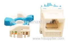 CAT6 UTP Toolless 180 degree Keystone Jack