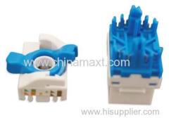 CAT6 UTP Toolless 180 degree Keystone Jack