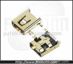 MINI USB Connector 8Pin Female SMT Type