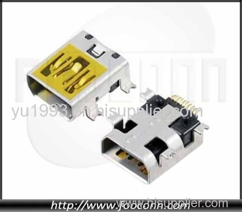 MINI USB Connector 10Pin Female SMT Type