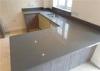 Plain Grey Stone Tile Countertop Slab Decor Engineered Artificial Quartz StoneSurface