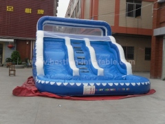 High quality popular inflatable water slide with pool