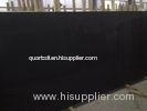 Green Material Pure Black Quartz Stone Slabs For Shower Wall Panels / Wall Tiles