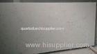 Carrara White Waterproof Quartz Shower Wall Panels / Quartz Stone Wall Tiles