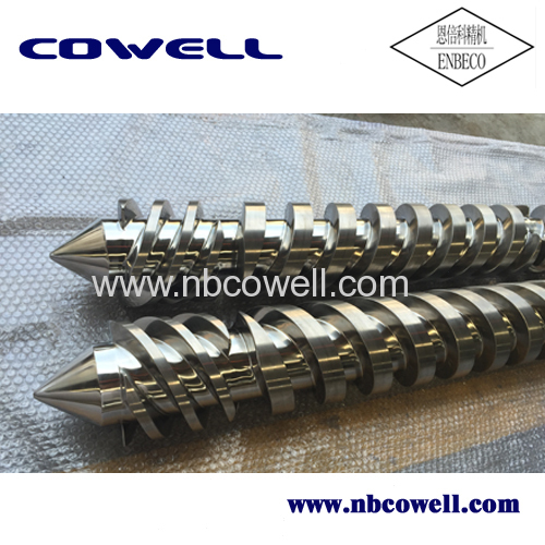 Parallel twin screw barrel