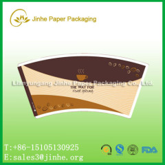 6 color printed paper cup fan for paper cups