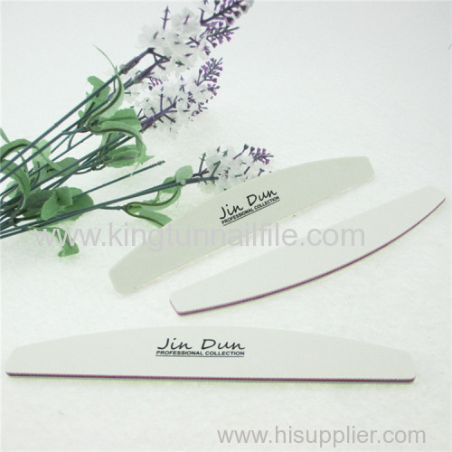 white halfmon shape ODM nail file factory