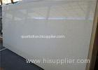 White Mirror Artificial Quartz Shower Stone Wall Panel / Quartz Engineered Stone Countertops