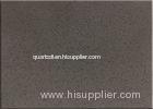 Prefab Stylish Plain Grey Quartz Engineered Stone Countertops / Vanity Tops Tiles