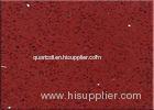 Stain Resistant Red Mirror Engineered Quartz Stone For Floor Tiles / Wall Panels