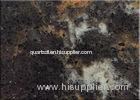 Black Mixed Vein Engineered Quartz Countertop Stone / Bathroom Countertops