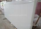 High Hardness Pure White Artificial Quartz Stone Slabs Brilliant Finish for Benchtops