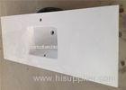 Custom White Quartz Kitchen Countertops Materials / Engineered Quartz Stone Slabs