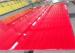 Modern Flooring Plain Red Engineered Quartz Solid Surface Tile / Kitchen Countertops