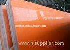 Engineered Quartz Solid Surface Countertop / Plain Orange Stone Dining Table Tops