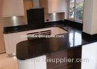 Custom Made Black Sparkle Quartz Bathroom Vanity Tops For Home Kitchen / Shower Room
