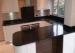Custom Made Black Sparkle Quartz Bathroom Vanity Tops For Home Kitchen / Shower Room
