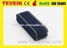 Reusable Dark Blue Fetal Monitor CTG Belt with Velcro / Buttonhole 1.2 Meter