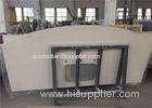 Non Radioactive Beige Polished Quartz Stone Kitchen Top / Engineered Quartz Countertops