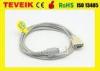 Reusable TPU SpO2 Extension Cable 14 Pin Connector to DB9 Female