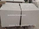 White Sparkle Quartz Floor Tiles / Bathroom Quartz Stone Panels Engineered Quartz Sheet