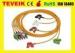 ECG Accessories 10 Pin Medical Cable For Portable ECG Monitor AHA Standard