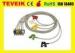 Professional 10 Pin Medical Monitor Connector Cable With 5 Leadwires