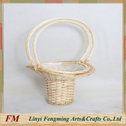 handmade decorative flower basket for artificial flower arrangement