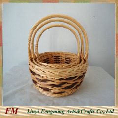 Quality cheap bulk chic vintage woven wicker gift basket