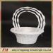 white-wash wild wicker garden flower baskets