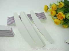 customized white halfoon shape high quality nail file factory
