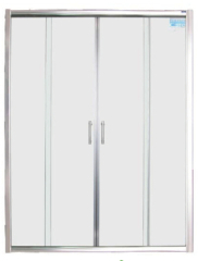 9611 5mm tempered glass single sliding door