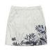 White Flower Print Ladies Casual Skirts / Summer Girls Short Skirt