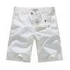 White Linen Mens Summer Shorts high waisted pants with Garment Wash