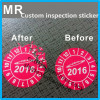 ultra destructible vinyl material custom company logo 2016 security label inspection