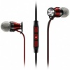 Sennheiser Momentum In-Ear Black Red Earphones Headsets with In-Line Mic for iPhone iPod iPad