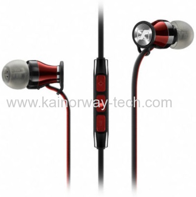 Sennheiser Momentum In-Ear Black Red Earphones Headsets with In-Line Mic for iPhone iPod iPad