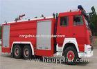 Foam water and dry powder tank Fire Fighting Trucks 6 x 4 251 - 350hp