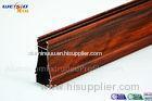 Structural AA6063 T5 Window Aluminium Frame Wood Grain Surface