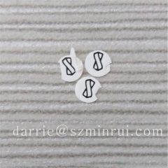 Super small circle self -adhesive security destructible screw warranty label.