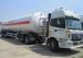 Rounded square liquids and edible oi transport Tank Semi Trailer three axle