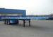 Size 12500*2500*1550 Blue Color Flatbed Container Trailer Main Beam 500mm Height