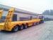 transporting gooseneck lowbed deck platform 3 axles 60ton low bed trailer with ladder
